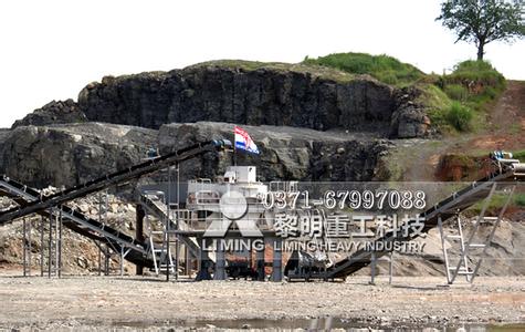 大理石制沙機現場